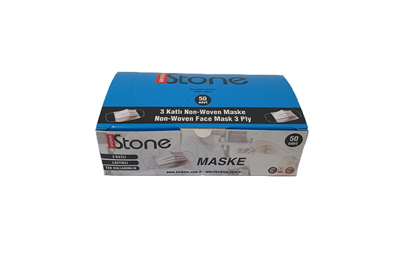 Maske Non Woven 3 Katlı(50 Ad x 40 Pk)