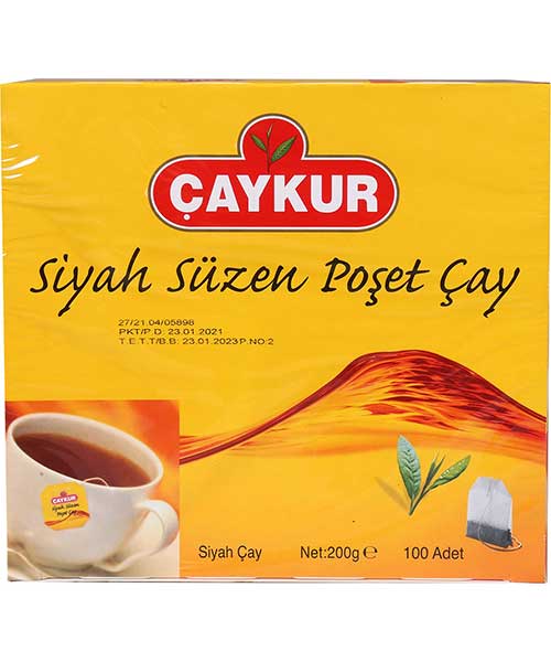 Çaykur Siyah Süzen Poşet Çay 100'lü