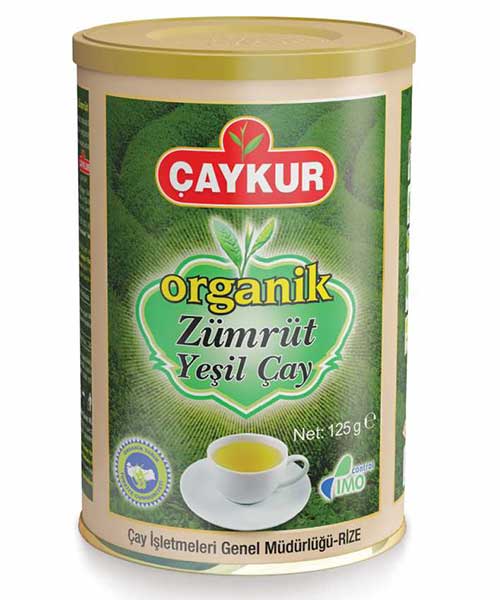 Çaykur Organik Zümrüt Yeşil Çay 125gr (Silindir Kutu)