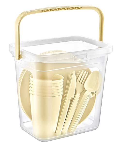 Beehome 6 Kişilik Piknik Seti Ak 519