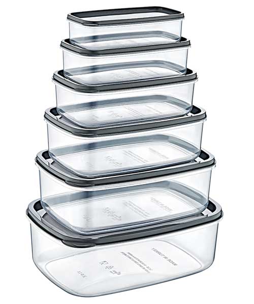 Beehome 6'Lı Sweet Şeffaf Saklama Kabı Ak 528
