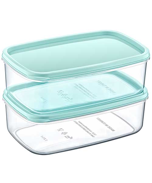 Beehome 2'Li Sweet Şeffaf Saklama Kabı (2*1200Ml) Ak 534