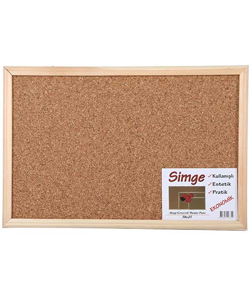 Akyazı Simge Mantar Pano Ahşap Çerçeve 30X45 0135