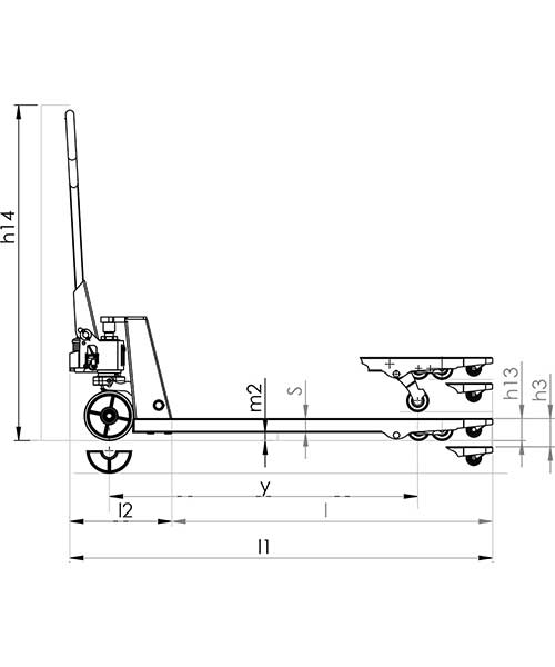 Daima Transpalet Manuel Dpt25-Galvaniz