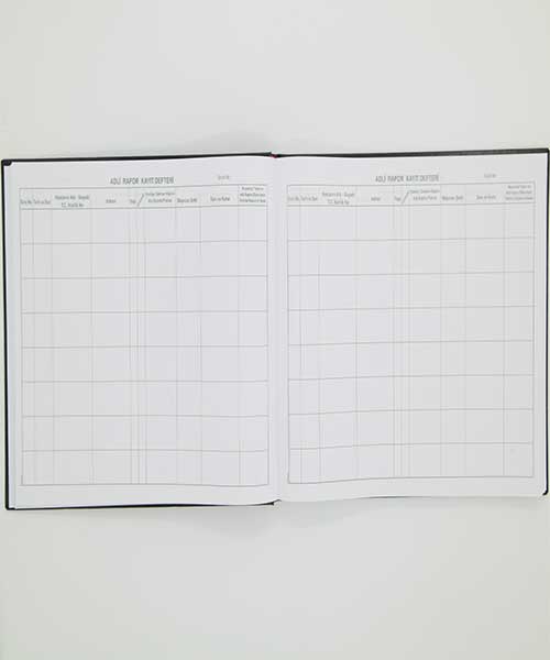 Dilman Adli Rapor Kayıt Defteri 22,5X32 96Yp Yatay