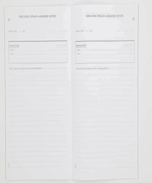 Dilman Genel Kurul Toplantı Ve Müzakere  22X31,5  40Yp Numaralı