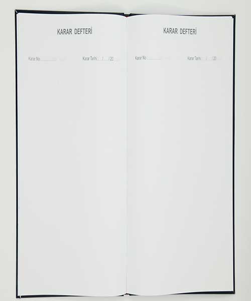 Dilman Karar Defteri Ciltli  22,5X32   48 Yp