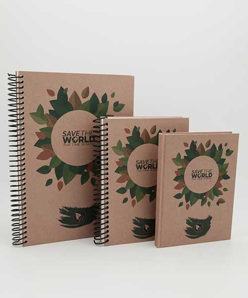 Dilman Kraft Spiralli Defter A4 120Yp Kareli