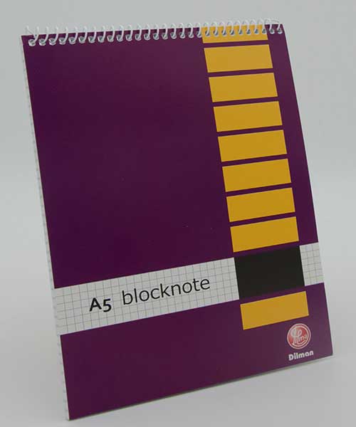 Dilman Spiralli Bloknot A5  80Yp Kareli