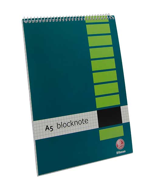 Dilman Spiralli Bloknot A5  80Yp Kareli