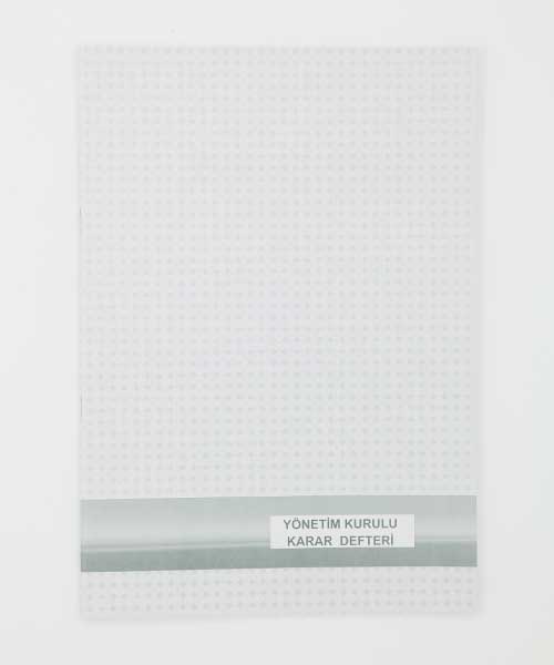 Dilman Yönetim Kurulu Karar Defteri  22X31,5  40Yp  Numaralı