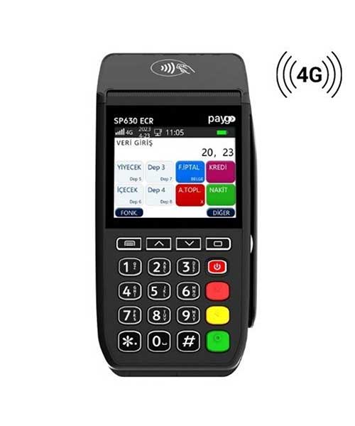 Paygo Sp630 ECR 4G Eft Pos Yazarkasa -SP130 Pinpad - ECR Stand