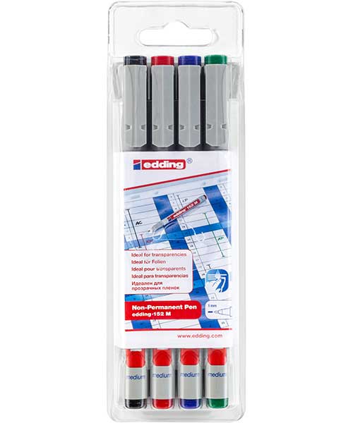 Edding Asetat Kalemi 4Lü Poşet Ed152P499