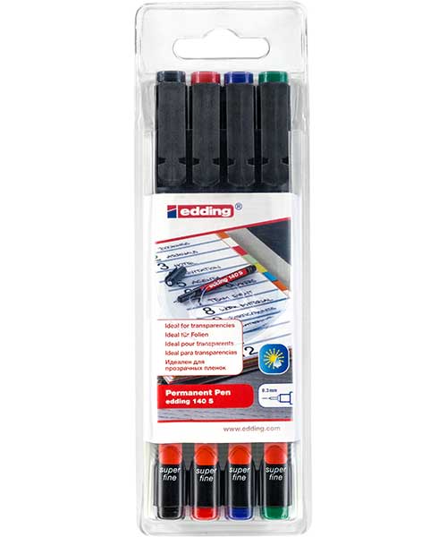 Edding Asetat Kalemi 4Lü Poşet (E-140S) Ed140P499