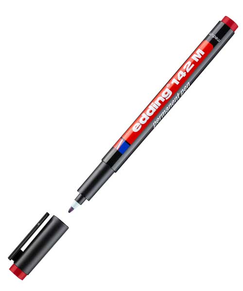 Edding Asetat Kalemi Kırmızı  (E-142M) Ed14202