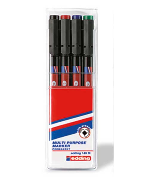 Edding Asetat Kalemi Silgili 4Lü Poşet Ed149P499