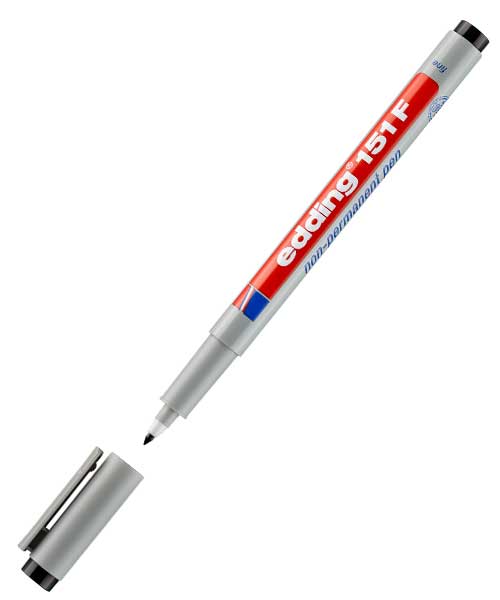 Edding Asetat Kalemi Siyah (E-151F) Ed15101