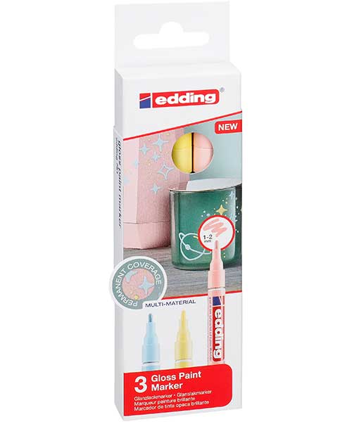 Edding Boya Dekorasyon Markörü 3Lü Kutu Pastel (E-751) Ed751K399Pas