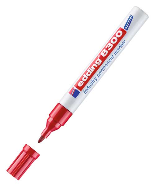 Edding Endüstri Permanent Markör E-8300 Kırmızı Ed830002