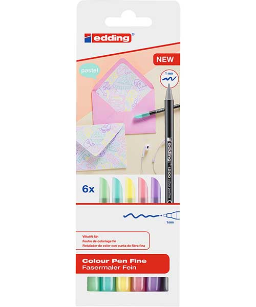 Edding Grafik Kalemi 6Lı Kutu Pastel 1200 Ed1200K699Pas