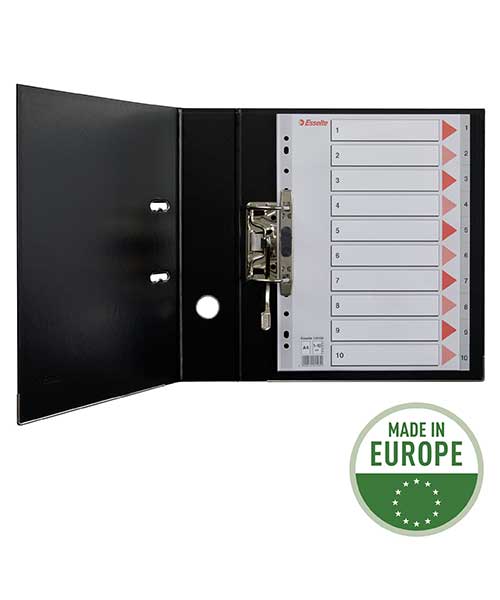 Esselte Separatör A4 1-10 Rakam Gri 100105