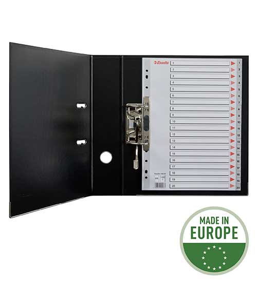 Esselte Separatör A4 1-20 Rakam Gri 100107