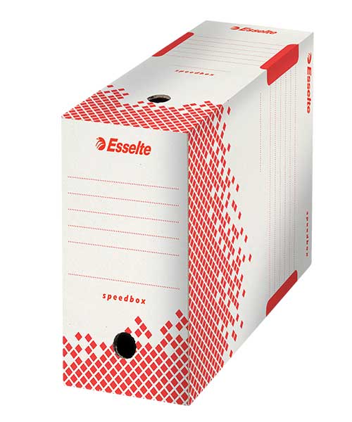 Esselte Speedbox Arşiv Kutusu 150Mm Beyaz-Kırmızı 623909