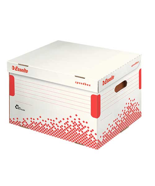 Esselte Speedbox Klasör İçin Arşiv Kolisi Beyaz-Kırmızı 623914
