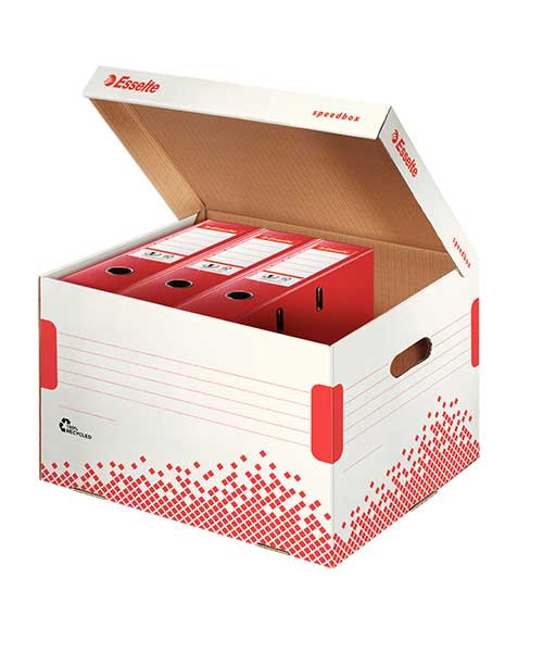 Esselte Speedbox Klasör İçin Arşiv Kolisi Beyaz-Kırmızı 623914
