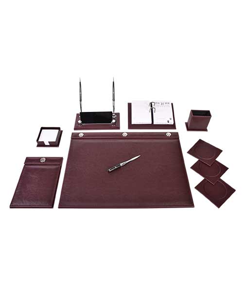 Gülpaş 10 Parça Lüks Düğmeli Sümen Takımı Bordo 258