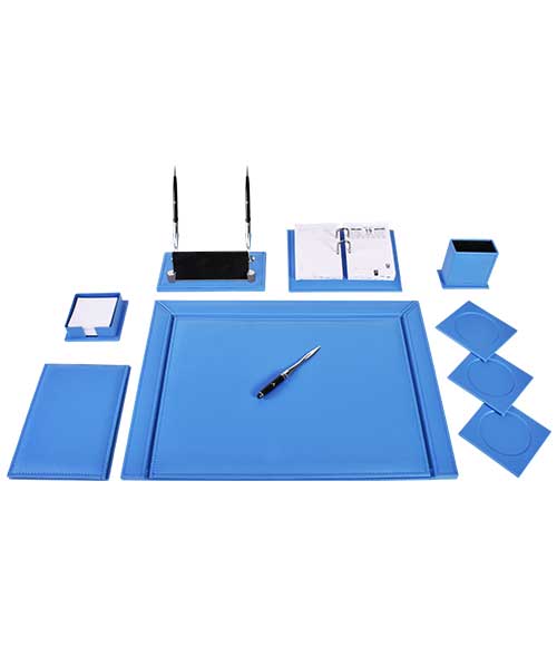 Gülpaş 11 Parça Lüks Renkli Sümen Takımı Mavi 282