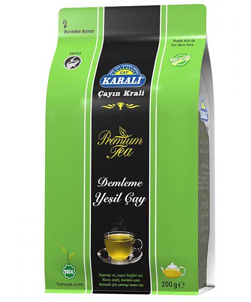 Karali Premium Dökme Yeşil Çay 200g