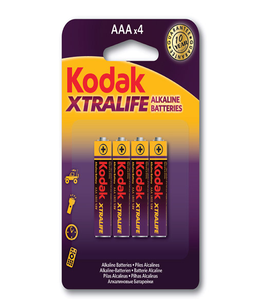 Kodak K3A-4 Xtralıfe Alkalin Blister 4'Lü İnce Pil