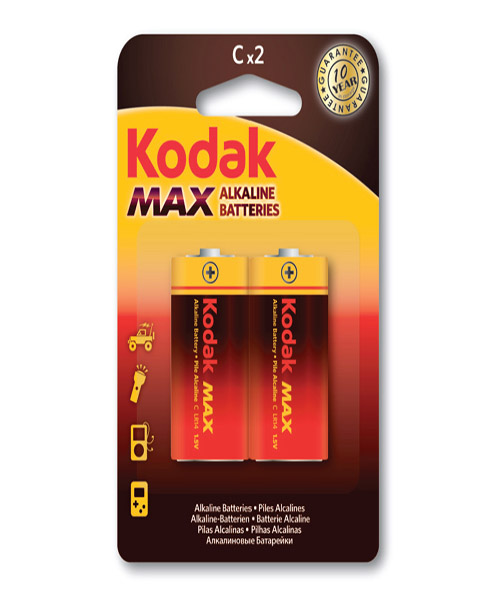 Kodak Kc-2 Max Alkalin Blister 2'Li Orta Boy Pil