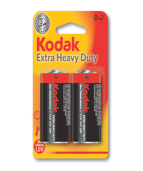 Kodak Kdhz-2 Çinko Karbon Blister 2'Li Büyük Boy Pil