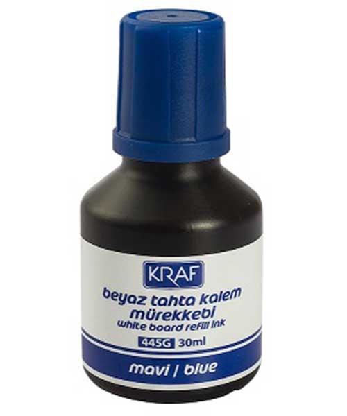 Kraf Beyaz Tahta Kalem Mürekkebi  30Ml Mavi 445G