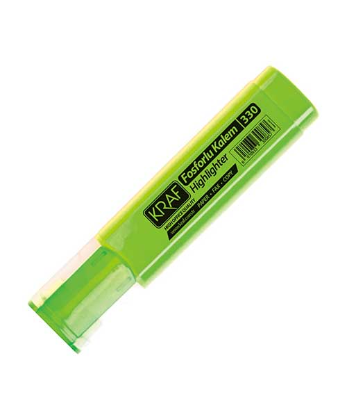 Kraf Fosforlu Kalem 330 Yeşil