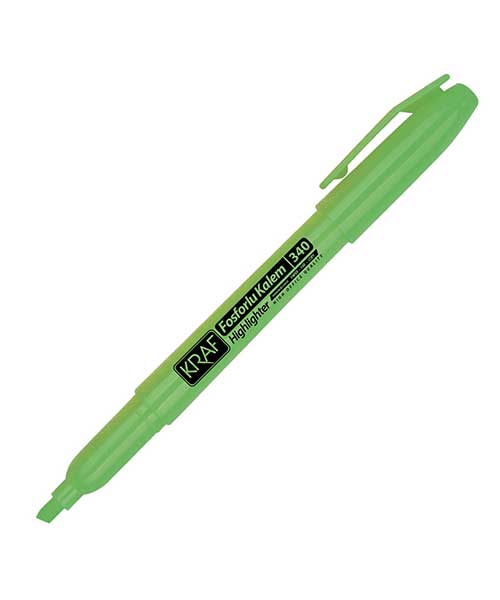 Kraf Fosforlu Kalem Tipi 340 Yeşil