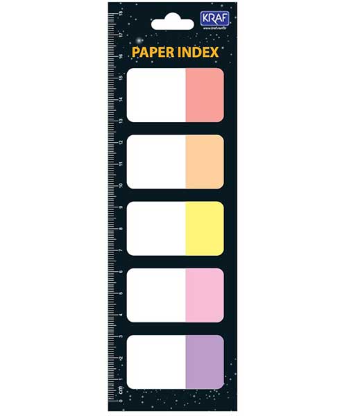 Kraf Index Kağıt 25X42Mm 5 Renk X 20Yp Flag 1555