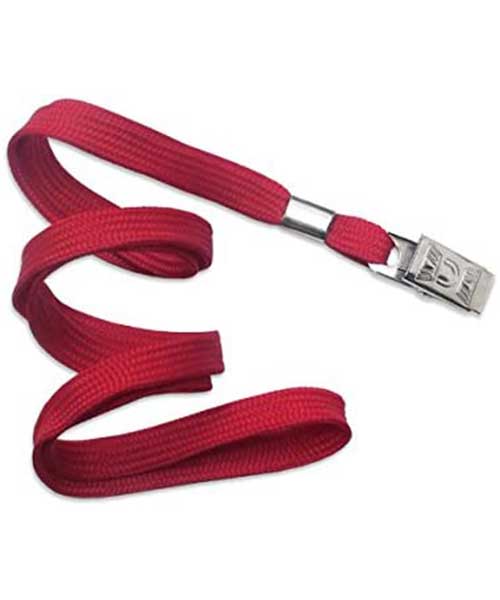 Kraf Kart Askı İpi Metal Klips Kırmızı 50 Li 510G