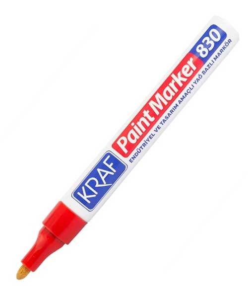 Kraf Paint Markör 830 Kırmızı