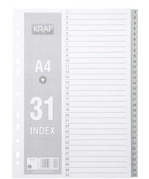 Kraf Separatör 1031 1-31 Rakam