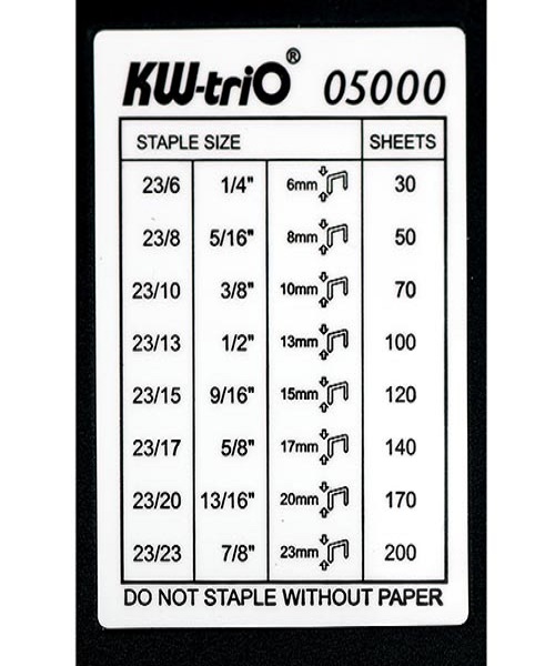 Kw-Trio Büyük Boy Zımba Makinası 210 Yaprak 5000 HD
