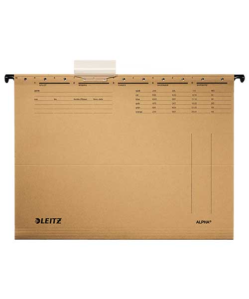 Leitz Alpha® Askılı Dosya Telsiz 10'Lu Kraft 19153000