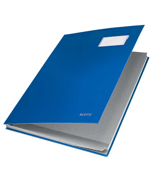 Leitz İmza Dosyası Pp 10 Bölmeli Mavi 57010035