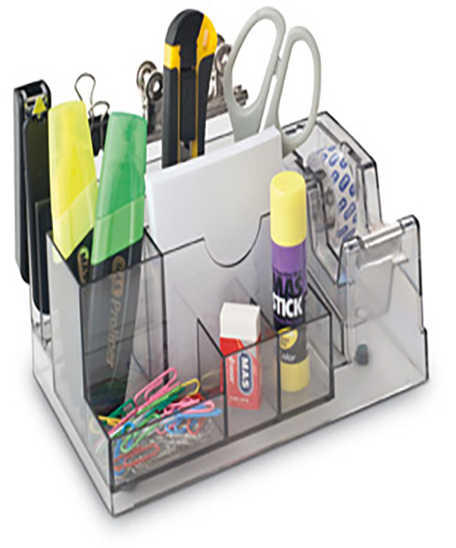 Mas Desk Organizer Bantlı Siyah Duman 815