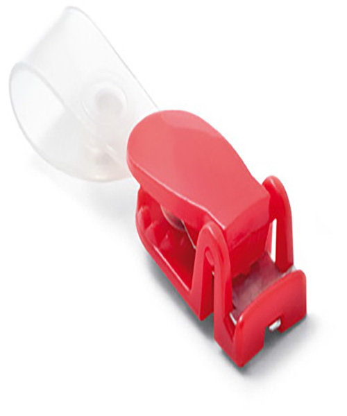 Mas Kart Klipsi Nato Tip Plastik Kırmızı 100 Lü 3537