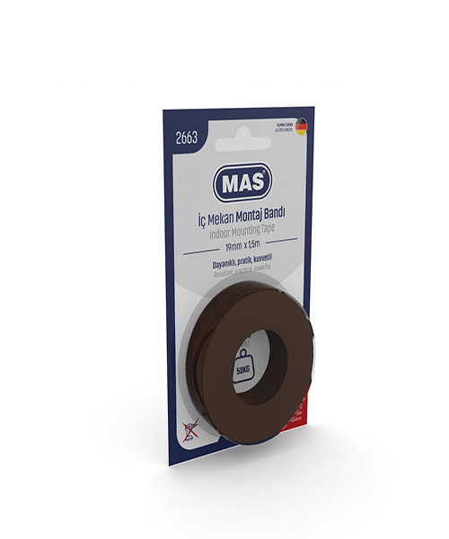 Mas Montaj Bandı İç Mekan Güçlü 19Mm X 1,5M 2663