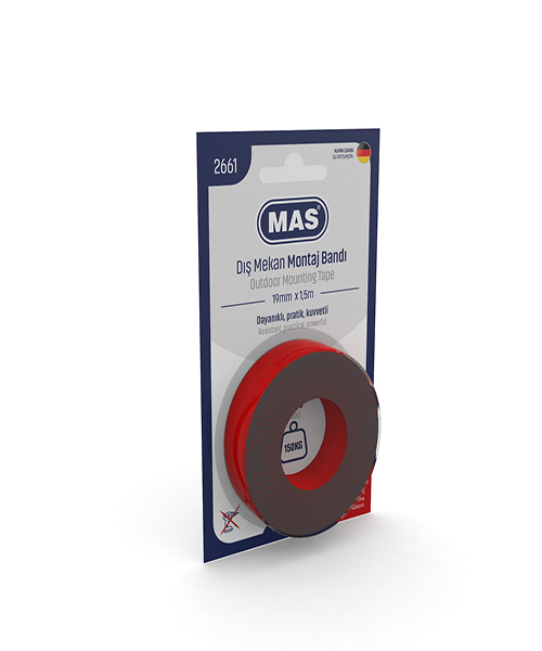 Mas Montaj Bandı Dış Mekan Güçlü 19Mm X 1,5M  2661