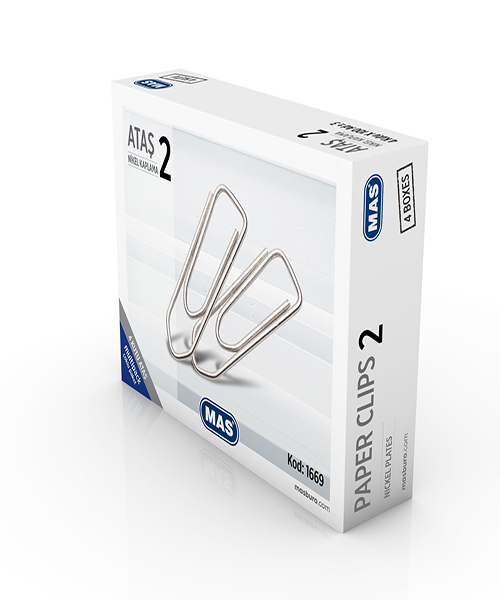 Mas Multıpack Ataş No:2 Nikel Kaplı Süper Kalite 100 Adet X 4 1669